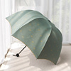 深拱形防晒防紫外线蘑菇，公主雨伞黑胶遮阳折叠晴雨两用女太阳伞