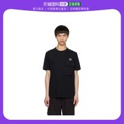 香港直邮潮奢 C.P. Company 男士黑色口袋 T 恤