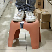 经济型塑料凳子家用加厚小板凳儿童大人结实矮凳可叠放穿鞋凳耐用
