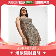 香港直邮潮奢 Curve 女士 设计柔软迷你胸部豹纹背心裙
