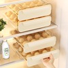 鸡蛋收纳盒架抽屉式食品级厨房，家用冰箱专用双层保鲜盒食物收纳盒