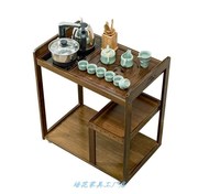 。放茶台的桌子家用带轮茶几，茶车木质竹小茶桌，自动电器茶盘套装
