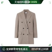 99新未使用香港直邮Max Mara 羊毛和羊绒双排扣西装外套 1046