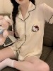 韩国凯蒂猫睡衣女夏季薄款舒适hellokitty短袖，短裤家居服学生套装