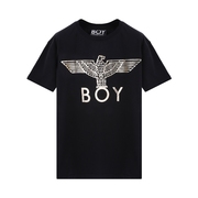 Boy London男士胸口大鹰标印花字母男女短袖T恤宽松