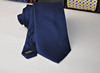 大牌外贸原单 真丝男商务正装领带提花优雅领带深蓝色结婚8.5cm