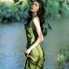 高级感奶呼呼fufu牛油果绿色连衣裙2023女夏绝美(夏绝美)惊艳吊带裙子