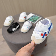 春秋男女宝宝软底防滑学步鞋潮款魔术贴婴儿，鞋子0-1岁幼童鞋