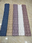 n10股线立体刺绣网纱蕾丝面料，布料礼服连衣裙，用料紫色白色杏色