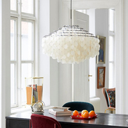 北欧轻奢客厅别墅餐厅卧室装饰创意个性吧台艺术丹麦贝壳网红吊灯