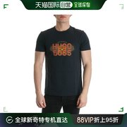 香港直邮HUGO BOSS 男士深蓝色棉质T恤 TEE2-50282246-410