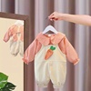 婴儿衣服春季男女宝宝洋气卡通，背带裤1岁10个月2儿童衣服春秋套装
