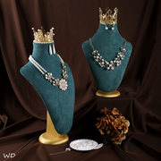 项链展示架脖子立式珠宝，首饰展示架模特，首饰架公主欧式创意摆件