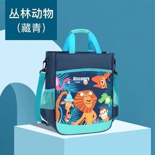 香港品牌卡通小学生补课补习袋美术，袋作业袋，独角兽手拎书包可斜挎