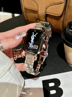 IAMYEE万花筒不规则设计不锈钢表带适用于AppwatchS56789代iwatch