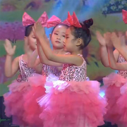 芽芽的儿歌舞蹈服演出服蓬蓬裙儿童公主六一幼儿园女童衣服表演服
