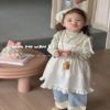 韩国童装春季女童宝宝2024儿童超仙森系吊带裙甜美娃娃上衣