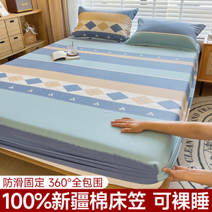 纯棉床笠单件加厚全棉床罩防尘罩全包床单床垫保护套罩2024