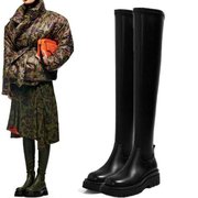2023 women Knee-high boots flat boots plus size 43女平跟长靴