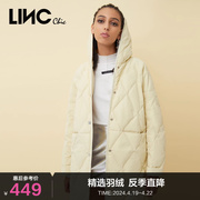 lincchic金羽杰羽绒服女机能，轻薄中长款羽绒服女外套y21803322