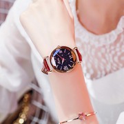 手表星空网红同款满天星学生 韩版时尚潮流女士皮带饰品