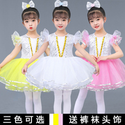 儿童演出服蓬蓬裙女童幼儿园六一舞蹈服装，现代舞蹈裙，表演服公主裙