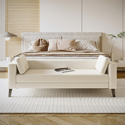 现代简约卧室床尾凳布艺长条沙发凳美式床头凳床前沙发榻衣帽间凳