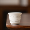 羊脂玉主人杯单杯家用茶杯德化白瓷中式功夫茶具高档品茗杯子茶盏