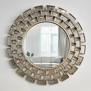 欧式装饰镜现代壁饰挂镜仿古镜面餐边镜，客厅镜子化妆镜壁炉镜玄关