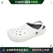 韩国直邮Crocs 运动拖鞋 CROCS 女性古典风格clog毛凉鞋 白色20