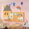 毛毡儿童心理咨询室布置文化，墙装饰挂图许愿留言板健康辅导贴纸画