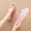 夏季拖鞋女水晶浴室家居室内果冻，塑料防滑女士，透明防滑防臭凉鞋女