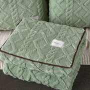 大号纯色毛绒加厚抱枕被子两用二合一，沙发靠垫办公室午睡毛毯一.1