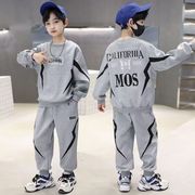 儿童春秋季时尚休闲套装男童酷炫运动两件套小中童韩版小男孩