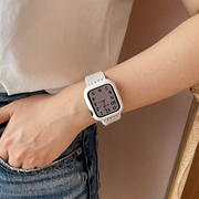 适用于applewatch表带套装s8765432se代波浪纹，编织表带iwatch柔软硅胶保护套边框壳苹果手表男女通用