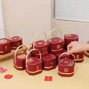 八角喜糖盒手提新中式婚礼喜糖包装盒创意小红书伴手礼盒空盒