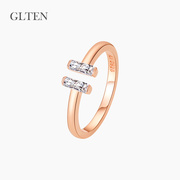 GLTEN纯银戒指女时尚个性小众设计高级感气质食指指环生日礼物