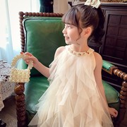 女童网纱连衣裙夏季2024儿童时髦小女孩洋气公主吊带背心裙子
