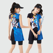 羽毛球服连衣裙女短袖速干透气韩国运动网球比赛大码定制团购队服