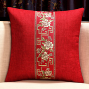 中式抱枕沙发客厅靠垫中国风含芯靠背垫办公室腰枕现代靠枕套定制