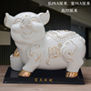 陶瓷猪摆件招财工艺品十二生肖，瓷器猪家居，摆设客厅办公室可爱小猪