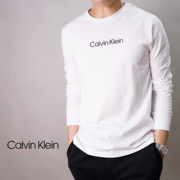 美国Calvin Klein男ck春季新款时尚百搭休闲全棉圆领长袖t恤现货