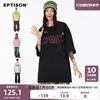 EPTISON散落字母创意印花短袖T恤夏季重磅纯棉休闲情侣半袖上衣