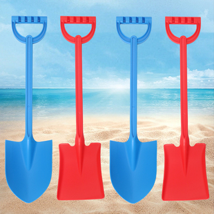 加厚儿童沙滩铲子挖沙铲雪玩具宝宝男女孩海边玩沙子工具套装大号