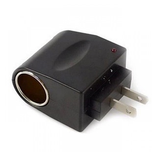 家用汽车点烟器插头220v转12V500MA(6W)车载充电器转换插头。
