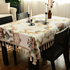 欧式餐桌布轻奢高级感布艺台布长方形美式高端奢华茶几布2023