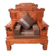 红木沙发坐垫套罩布艺实木家具客厅加厚海绵防滑中式官帽圈椅