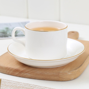 欧式咖啡杯套装创意金边陶瓷，咖啡杯英式花茶茶具，个性茶杯家用杯碟