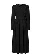 伊芙丽设计感围裹式优雅通勤气质赫本风连衣裙小黑裙2024春装