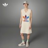 运动V领无袖连衣裙女装夏季adidas阿迪达斯三叶草IK7860